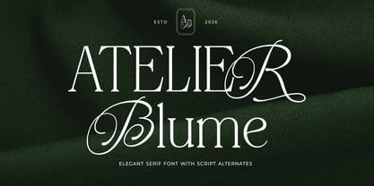 Atelier Blume Font Poster 1