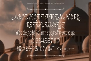 Rasjid Font Poster 4