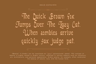 Rasjid Font Poster 3