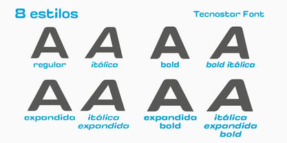 Tecnostar Font Poster 4