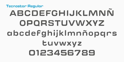 Tecnostar Font Poster 2