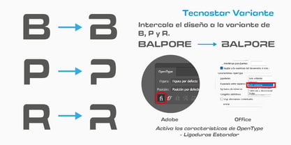 Tecnostar Font Poster 6