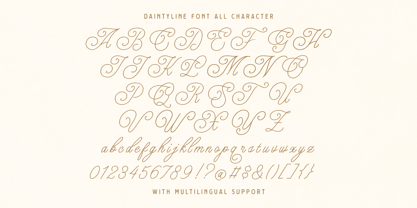 Daintyline Font Poster 9