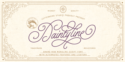 Daintyline Font Poster 1