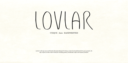 Lovlar Font Poster 1