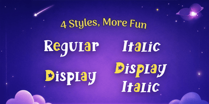 Violet Star Font Poster 6
