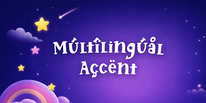 Violet Star Font Poster 7