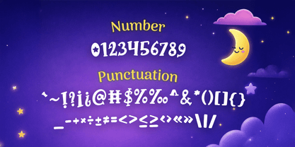 Violet Star Font Poster 5