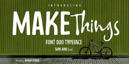 Make Things Font Poster 1