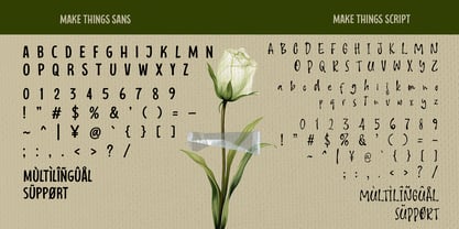 Make Things Font Poster 8