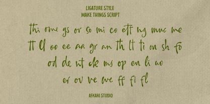 Make Things Font Poster 10