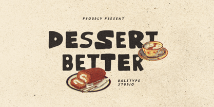 Dessert Better Font Poster 1