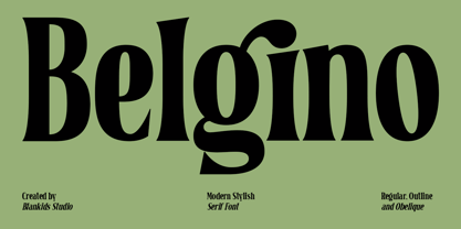 Belgino Font Poster 1