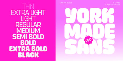 Yorkmade Pro Font Poster 1