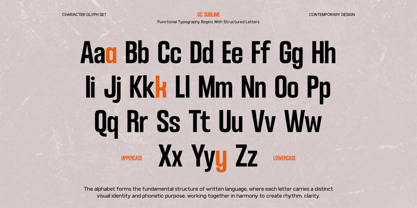 GC Sublime Font Poster 2