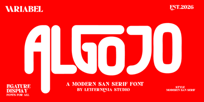 Algojo Font Poster 1