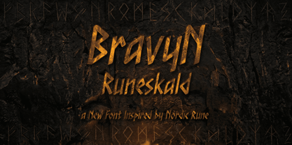 Bravyn Runeskald Font Poster 1