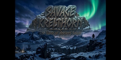 Bravyn Runeskald Font Poster 7