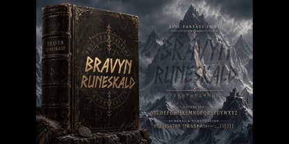Bravyn Runeskald Font Poster 6