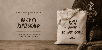 Bravyn Runeskald Font Poster 2