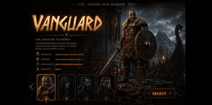 Bravyn Runeskald Font Poster 8