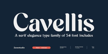 Cavellis Serif Font Poster 1