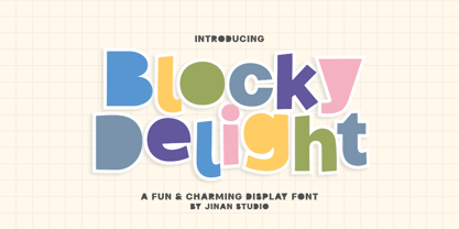 Blocky Delight Font Poster 1