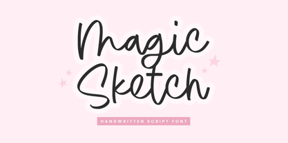 Magic Sketch Font Poster 1