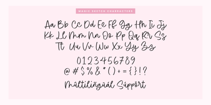 Magic Sketch Font Poster 6