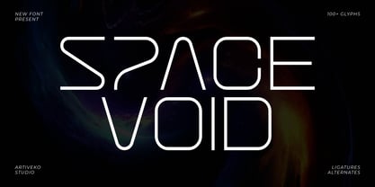 Space Void Font Poster 1