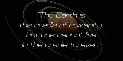 Space Void Font Poster 4
