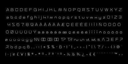Space Void Font Poster 2