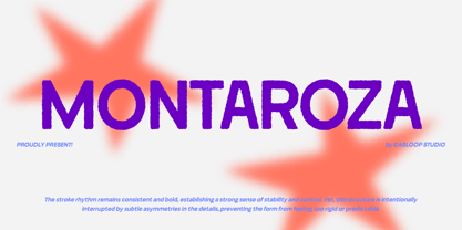 Montaroza Font Poster 1