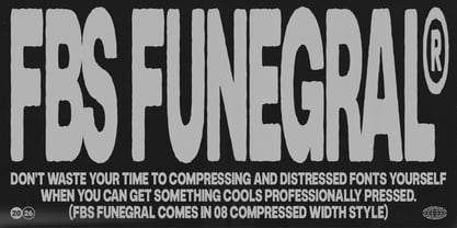 FBS Funegral Font Poster 1