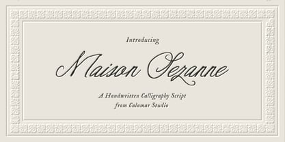 CS Maison Sezanne Font Poster 1