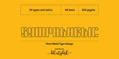 Sympathetic Font Poster 1