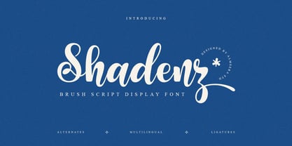 Shadenz Font Poster 1