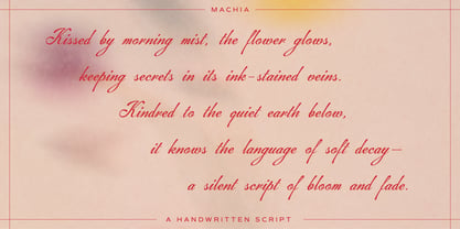 Machia Font Poster 10