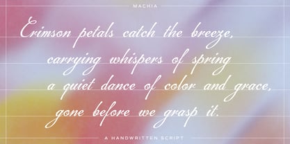 Machia Font Poster 5