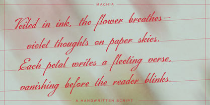 Machia Font Poster 8