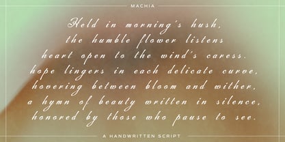Machia Font Poster 6