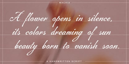 Machia Font Poster 3