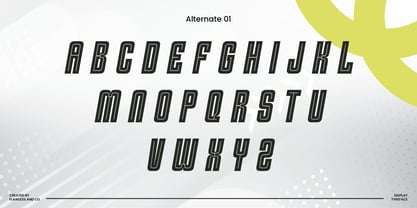 Burst Speed Font Poster 9