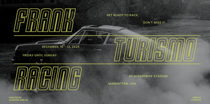 Burst Speed Font Poster 4