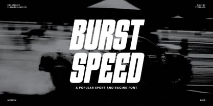 Burst Speed Font Poster 1