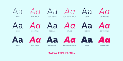 Malva Font Poster 10