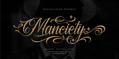 Manciety Font Poster 1