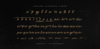 Manciety Font Poster 12