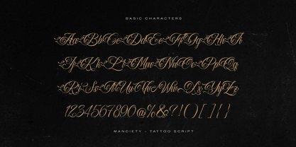 Manciety Font Poster 10