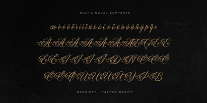 Manciety Font Poster 11